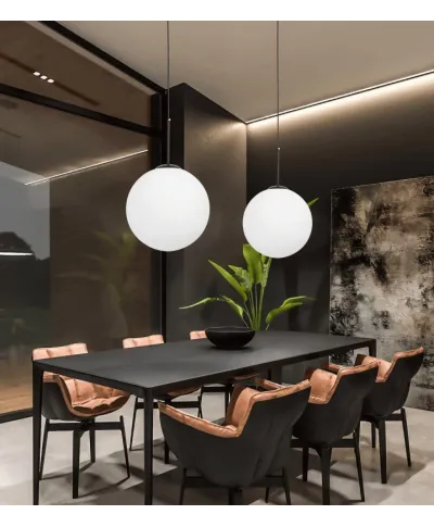 Lampa wisząca - Czarna Fredica D30