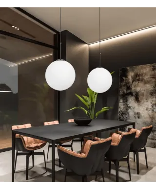 Lampa wisząca - Czarna Fredica D30