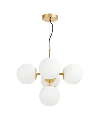 Lampa wisząca - Nowoczesna Mosiężna Stelvio W5