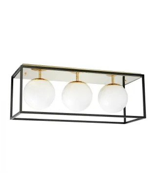 Lampa sufitowa - Nowoczesny Plafon Złoty Maldini W3