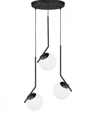 Lampa Wisząca Potrójna - Czarna Sorento