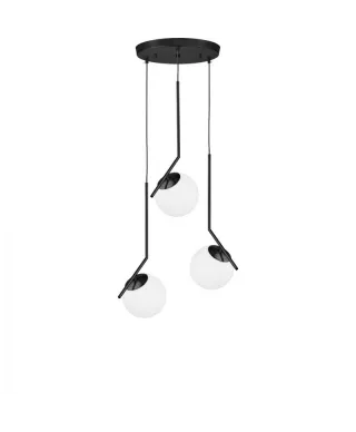 Lampa Wisząca Potrójna - Czarna Sorento