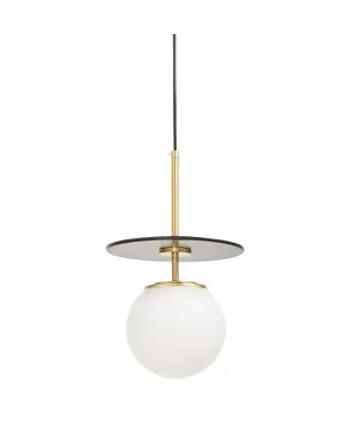 Lampa wisząca - Czarno Mosiężna Daltona W1