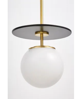 Lampa wisząca - Czarno Mosiężna Daltona W1