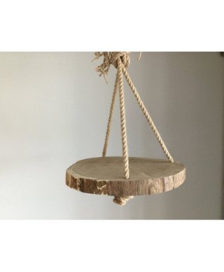 Kwietnik wiszący - Plaster drewna 40cm