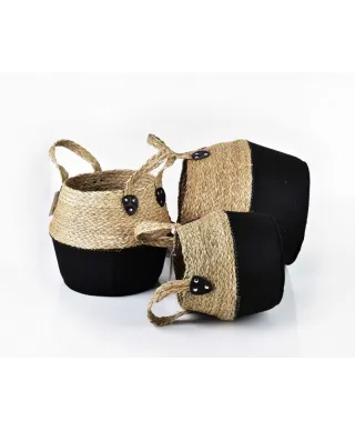 BALI KOMPLET 3 KOSZY L30x38xh34cm, M28x32xh28cm, S23x26xh24cm