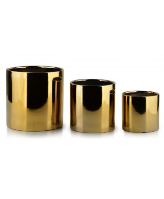 Doniczki ceramiczne Złote - Neva Gold