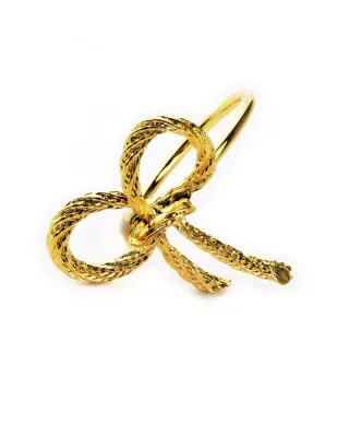 ADRIANNE Serwetnik złota wstążka        5x4,8x4cm