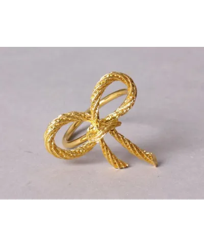 ADRIANNE Serwetnik złota wstążka        5x4,8x4cm