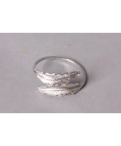 ADRIANNE Serwetnik srebrne piórka       śr.4cmxh2cm