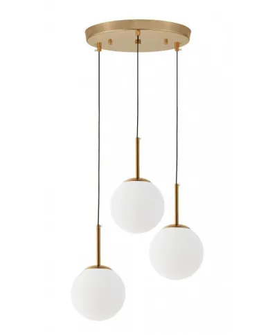 Lampa Potrójna - Mosiężna Fredica W3