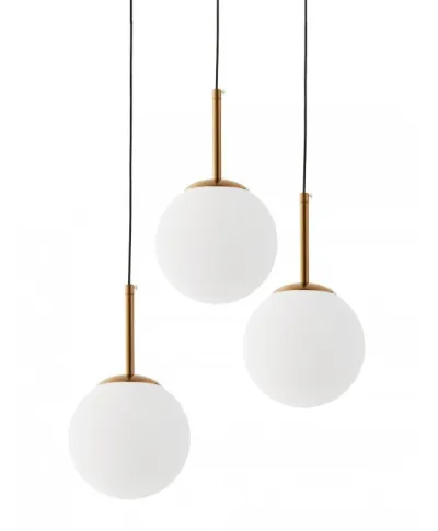 Lampa Potrójna - Mosiężna Fredica W3