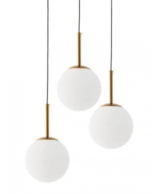 Lampa Potrójna - Mosiężna Fredica W3