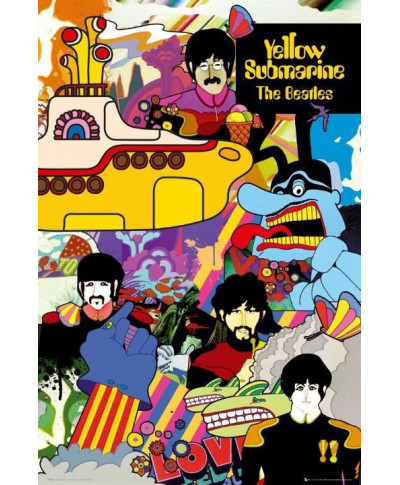 The Beatles Yellow Submarine - plakat