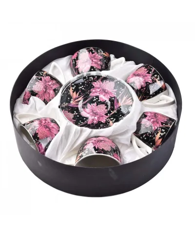 Komplet 6szt. filiżanek ze spodkami 250ml - Ayla