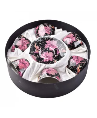 Komplet 6szt. filiżanek ze spodkami 250ml - Ayla