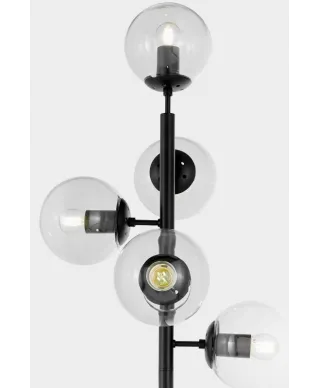 Lampa Stojąca - Podłogowa Czarna Ceredo W5