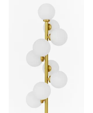 Lampa Stojąca - Podłogowa Mosiężna Petrica W9