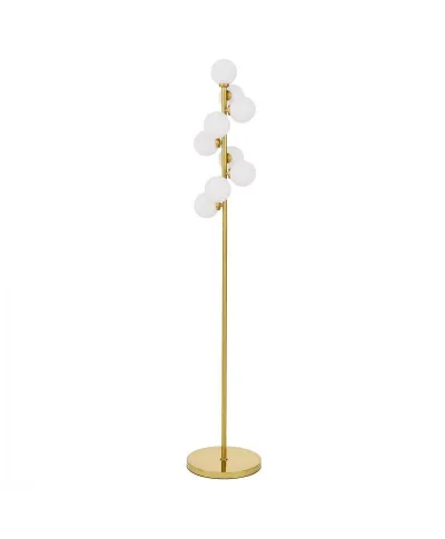 Lampa Stojąca - Podłogowa Mosiężna Petrica W9