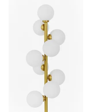 Lampa Stojąca - Podłogowa Mosiężna Petrica W9