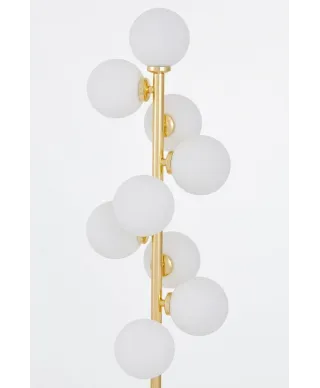 Lampa Stojąca - Podłogowa Złota Petrica W9