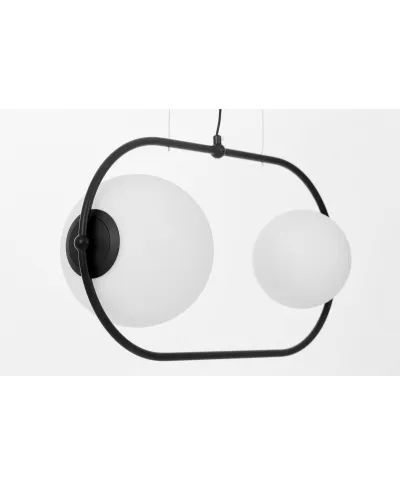 Lampa wisząca - Podwójna Czarna Panari Pro