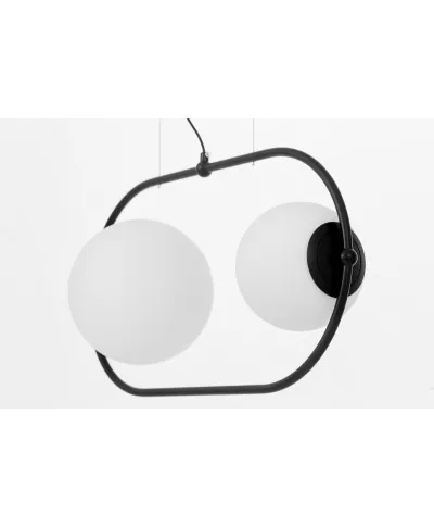 Lampa wisząca - Podwójna Czarna Panari Pro