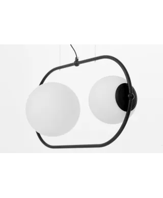 Lampa wisząca - Podwójna Czarna Panari Pro