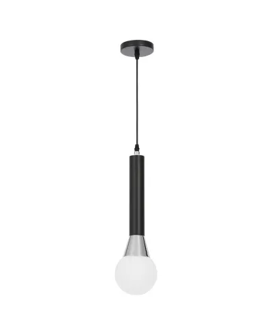 Lampa wisząca - Czarno Chromowana Folino W1