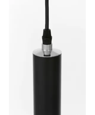 Lampa wisząca - Czarno Chromowana Folino W1