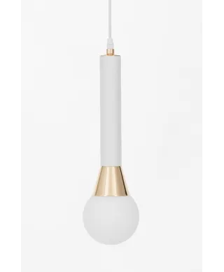 Lampa wisząca - Biało Złota  Folino W1