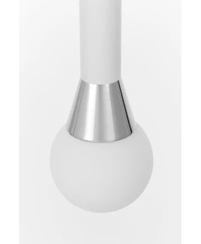Lampa wisząca - Biało Chromowana Folino W1