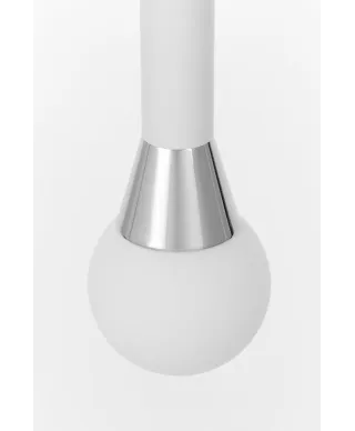 Lampa wisząca - Biało Chromowana Folino W1