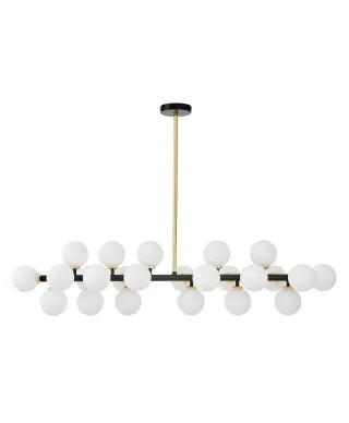 Lampa wisząca do Salonu - Czarno Złota Petrica W24