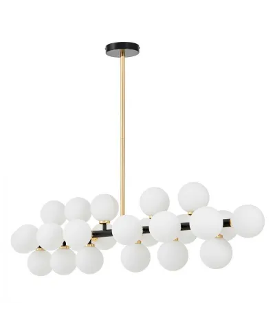 Lampa wisząca do Salonu - Czarno Złota Petrica W24