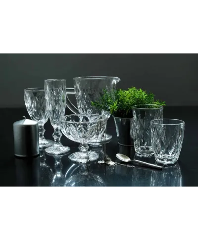 Komplet 6 szklanek 250ml - ELISE CLEAR