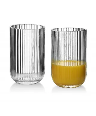 Komplet 6 szklanek 450ml - Elise Stripe