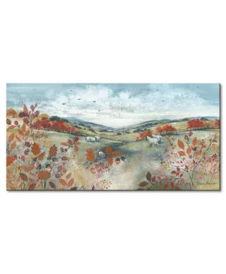 Obraz do salonu - Autumn Walk - 100x50 cm
