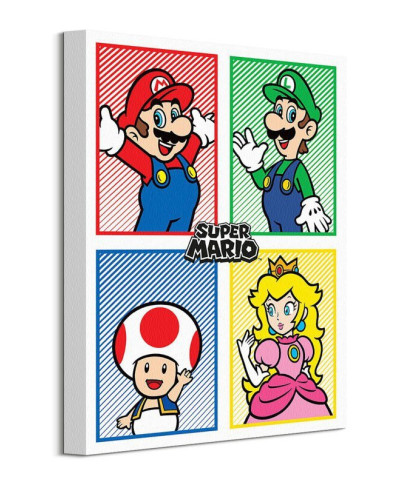 Obraz na płótnie - Super Mario 4 Colour - 40x30 cm