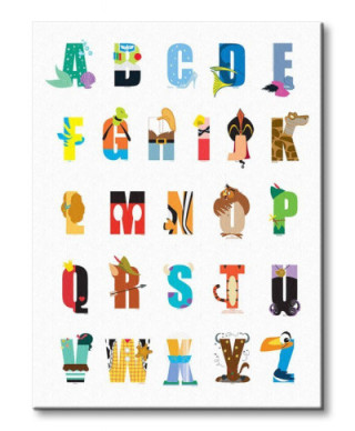 Obraz dla dziecka - Disney Alphabet - 40x30 cm