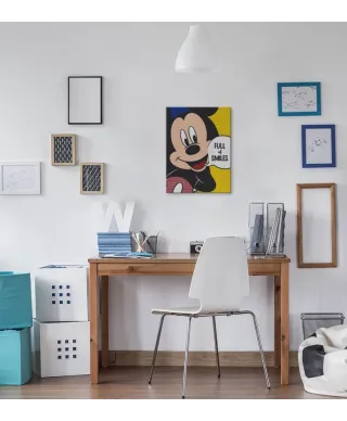Obraz na płótnie - Mickey Mouse Full Of Smiles - 40x30 cm