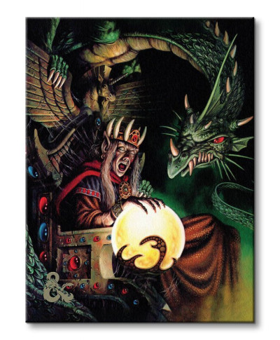 Obraz ścienny - Dungeons and Dragons Green Dragon Sorcerer - 40x30 cm
