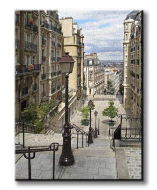 Obraz do salonu - Paryż, Montmartre - 90x120 cm