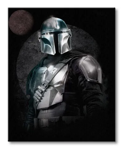 The Mandalorian 2 Circles - obraz na płótnie