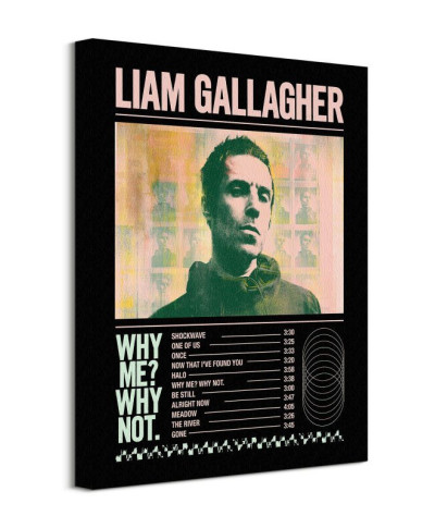 Liam Gallagher Tracklist - obraz na płótnie
