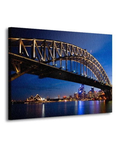 Obraz - dekoracja na ścianę - Sydney nocą - 120x90 cm
