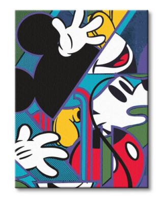 Mickey Mouse Cubism - obraz na płótnie