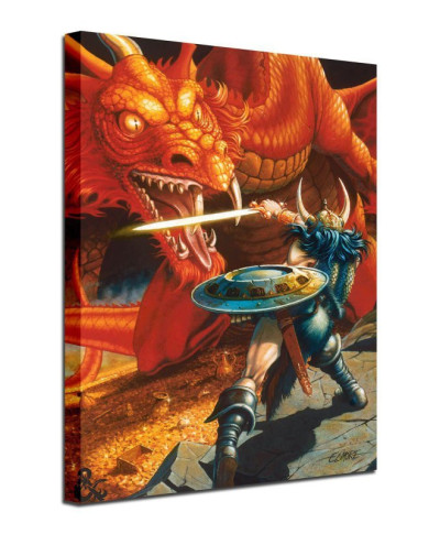 Dungeons and Dragons Red Dragon Warrior - obraz na płótnie