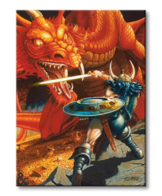 Dungeons and Dragons Red Dragon Warrior - obraz na płótnie