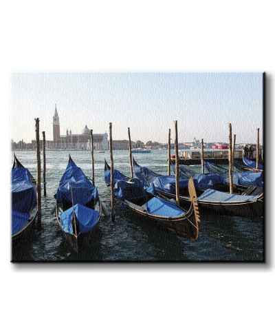 Obraz na płótnie - Wenecja, gondole - 120x90 cm